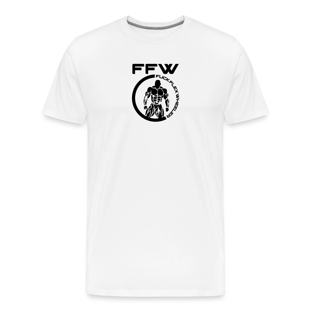 FFW Round Men's Premium T-Shirt - white
