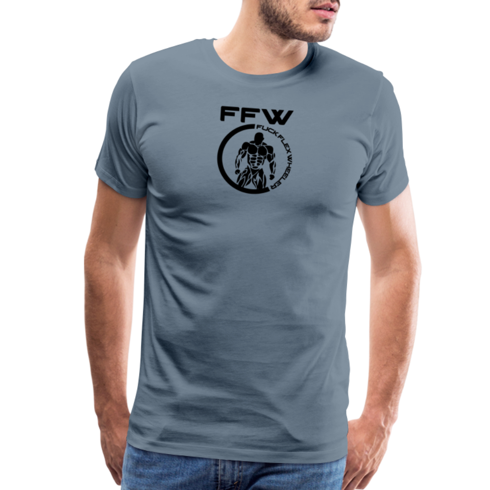 FFW Round Men's Premium T-Shirt - steel blue