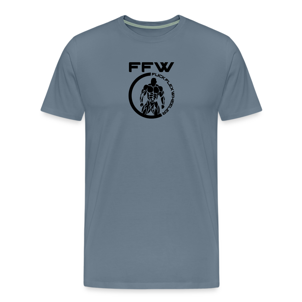 FFW Round Men's Premium T-Shirt - steel blue