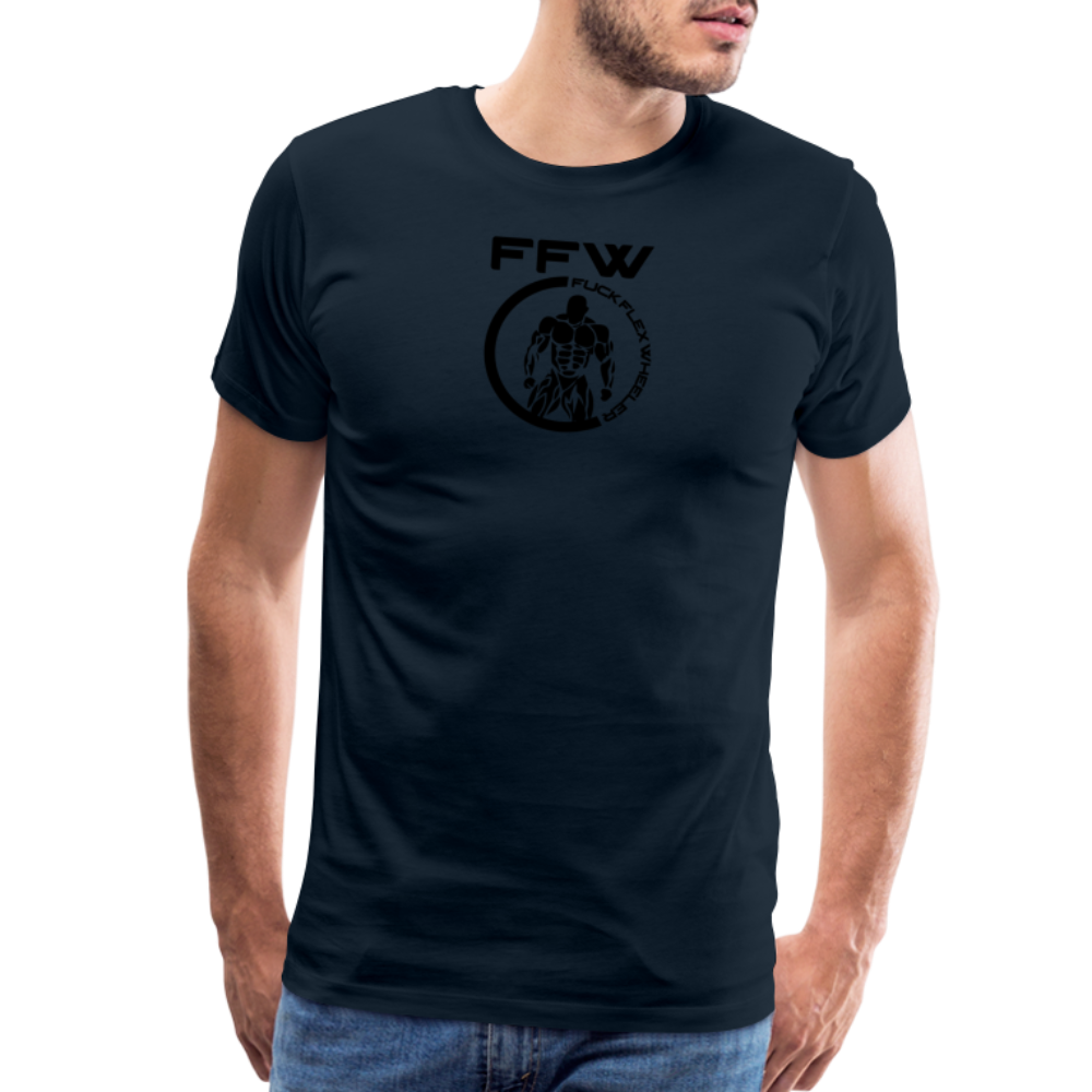 FFW Round Men's Premium T-Shirt - deep navy